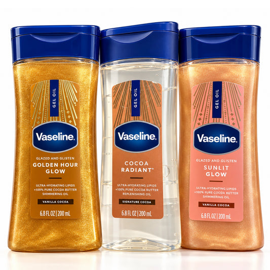 GEL-OIL VASELINE CON DESTELLOS